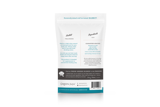 Green Juju Rabbit Freeze Dried Training Treats 2.5oz