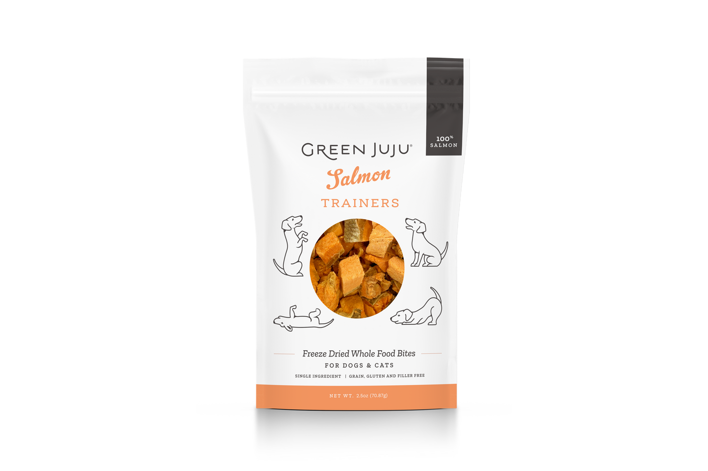 Green Juju Salmon Freeze Dried Training Treats 2.5oz