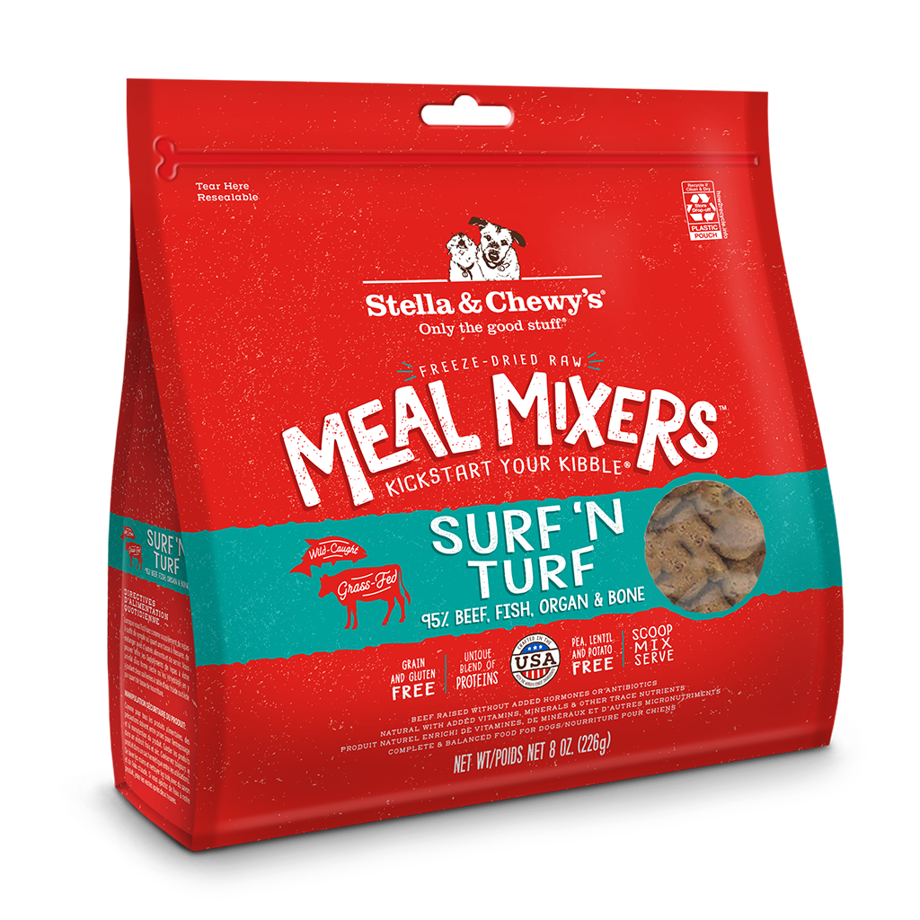 Stella and Chewy's Freeze Dried Surf & Turf Meal Mixers Dog Topper (2 Sizes)