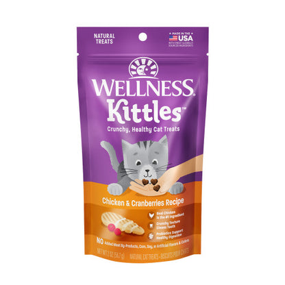 Wellness Kittles Chicken & Cranberries Cat Treat 2oz