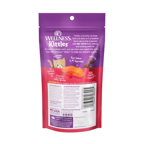 Wellness Kittles Salmon & Cranberries Cat Treat 2oz