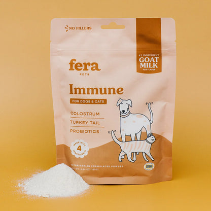 Fera Pets Immune Goat Milk Topper Supplement Powder For Dogs & Cats 180g