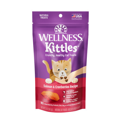 Wellness Kittles Salmon & Cranberries Cat Treat 2oz