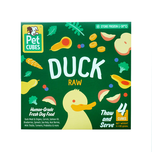 PetCubes Raw Dog Food - Duck (2 Sizes)