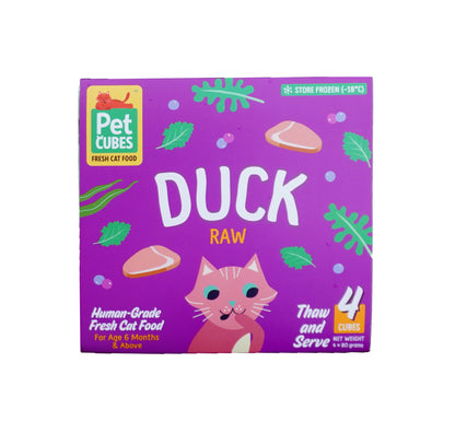PetCubes Raw Cat Food - Duck (2 Sizes)
