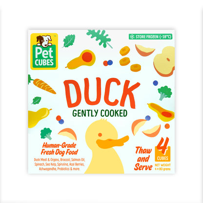 PetCubes Gently Cooked Dog Food - Duck (2 Sizes)