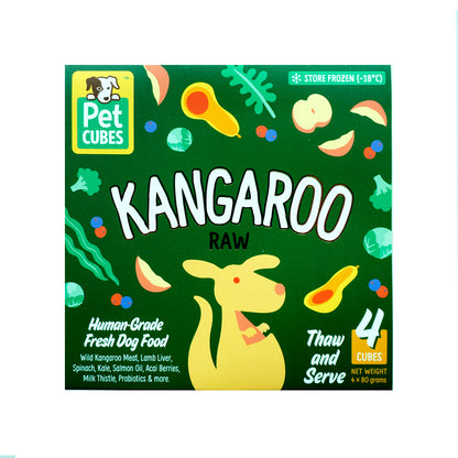 PetCubes Raw Dog Food - Kangaroo (2 Sizes)
