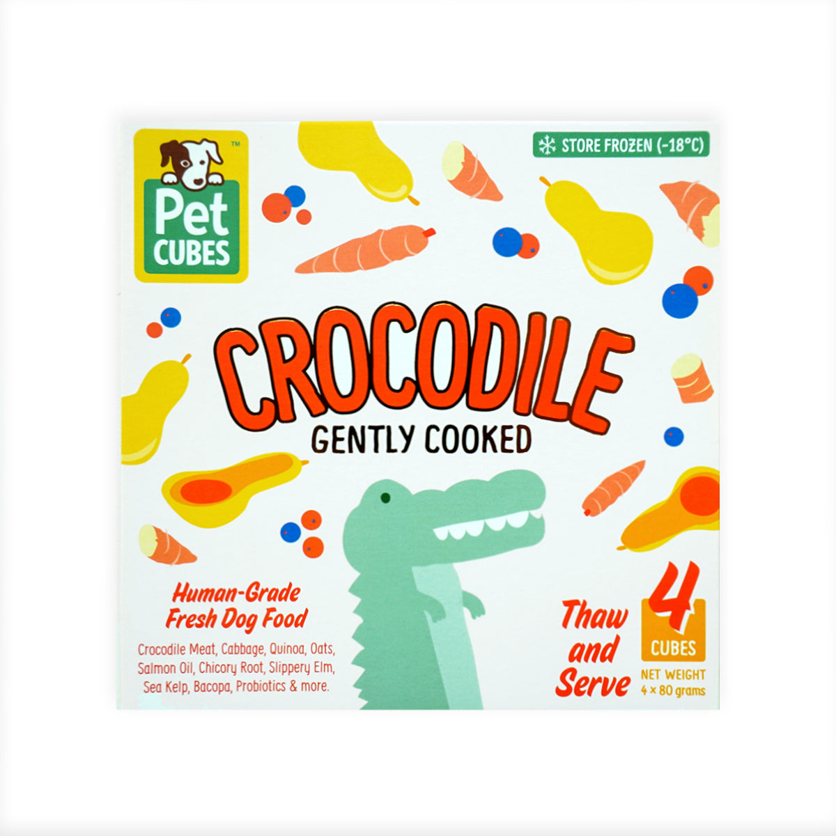 PetCubes Gently Cooked Dog Food - Crocodile (2 Sizes)