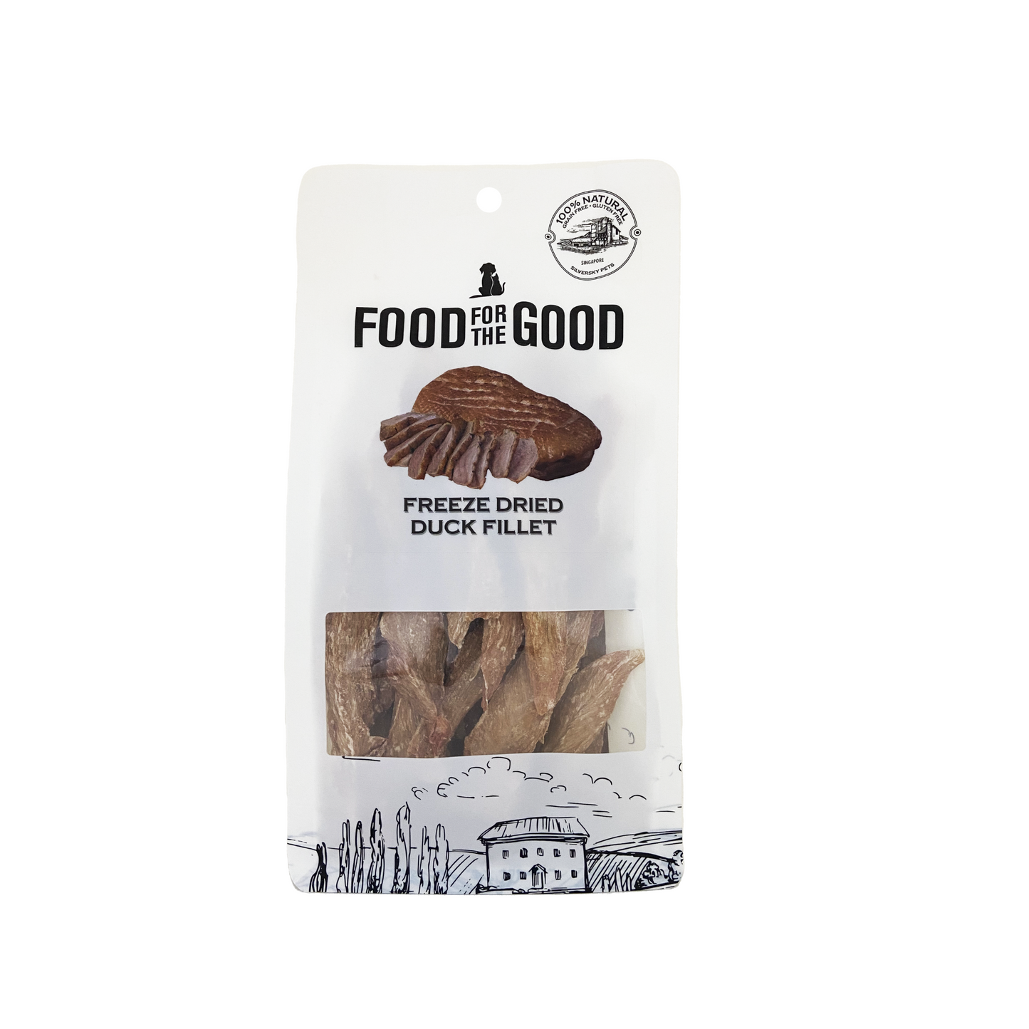 Food For The Good Freeze Dried Cat & Dog Treats - Duck Fillet 100g