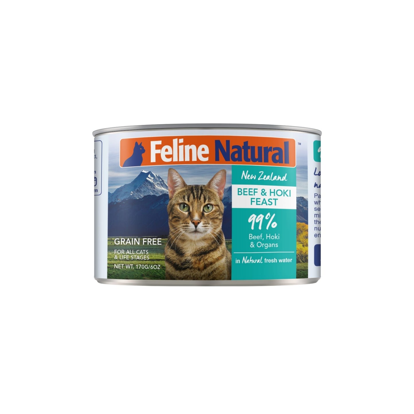 Feline Natural Canned Beef & Hoki Cat Food 170g