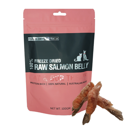 Freeze Dry Australia Salmon Bellies 100g