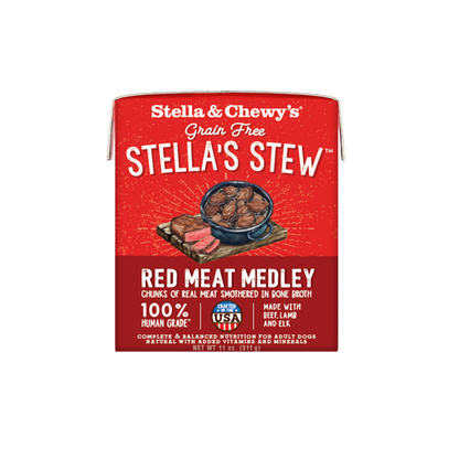 Stella and Chewy's Cage Red Meat Medley Stew Wet Dog Food 11oz