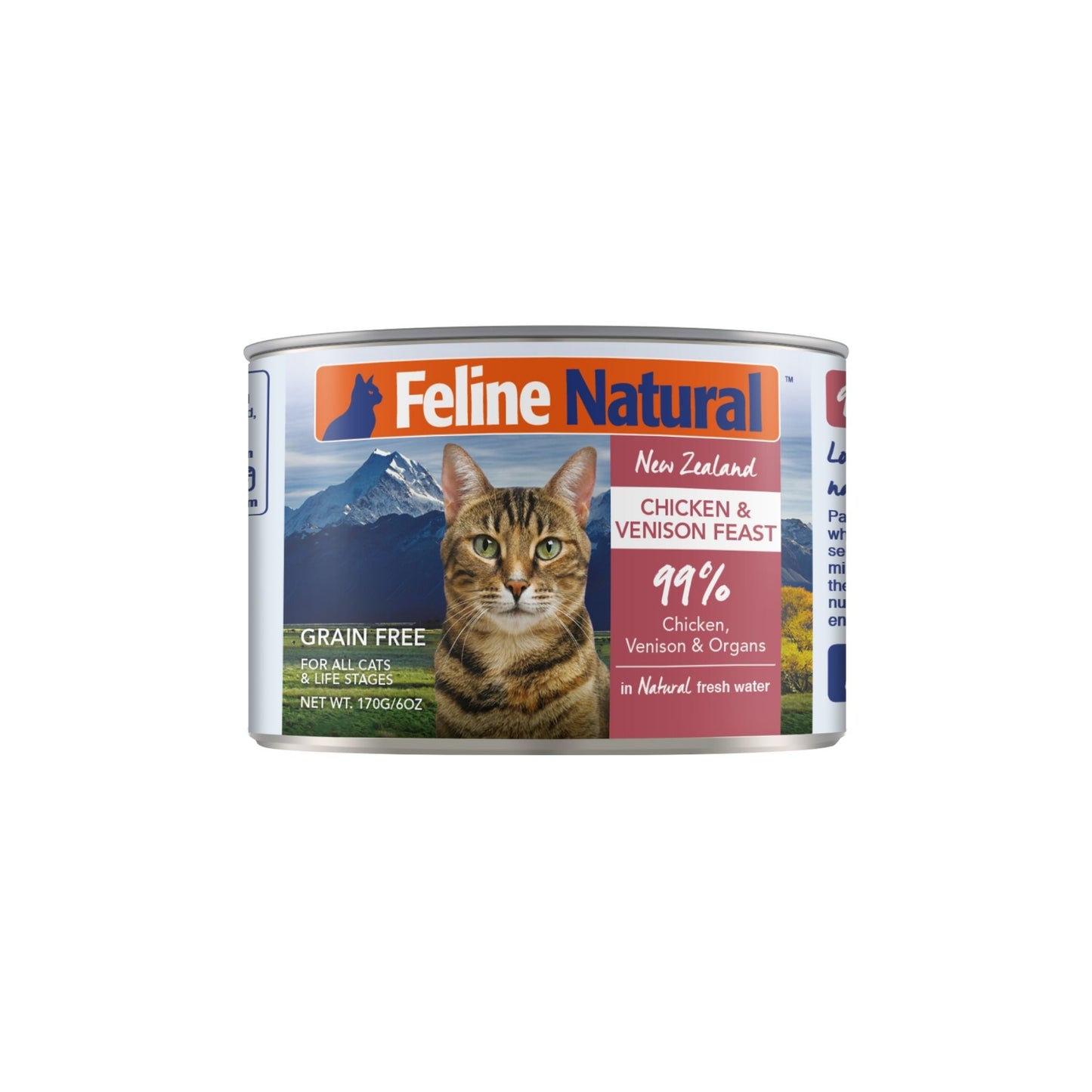 Feline Natural Canned Chicken & Venison Cat Food 170g