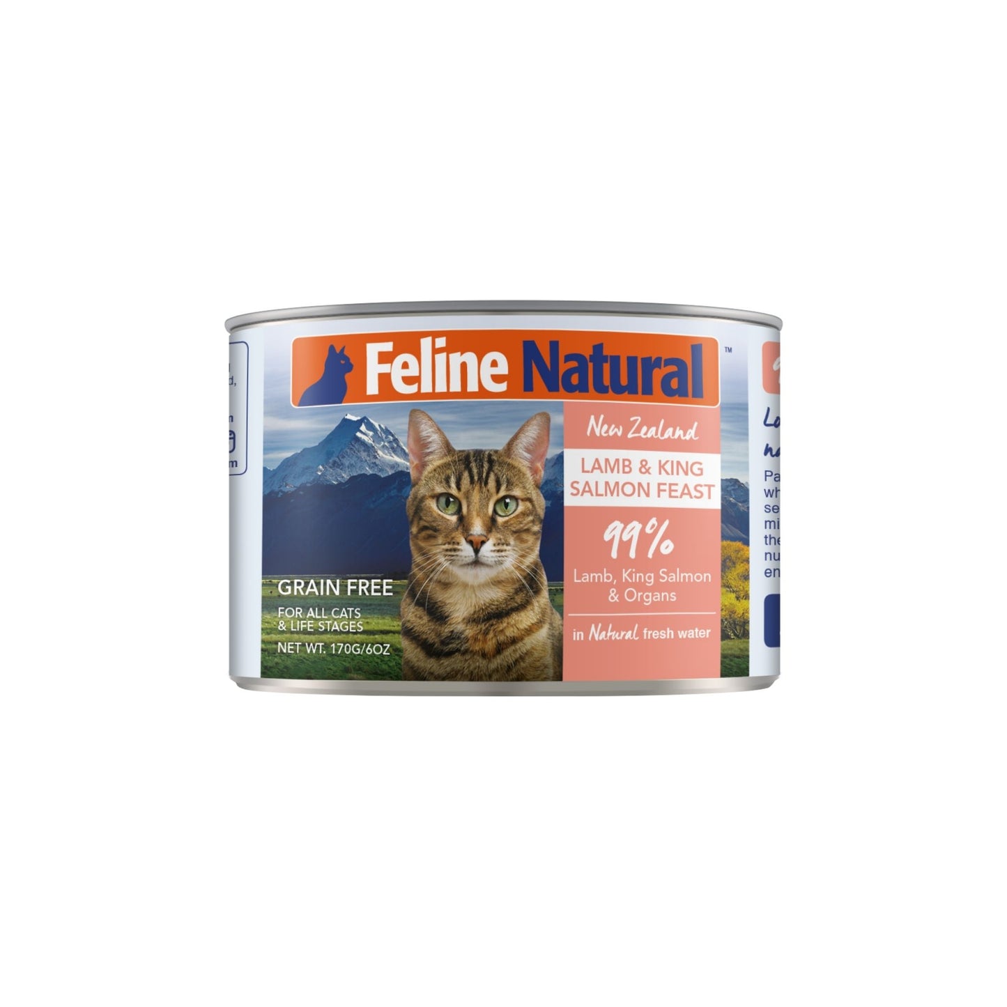 Feline Natural Canned Lamb & Salmon Cat Food 170g