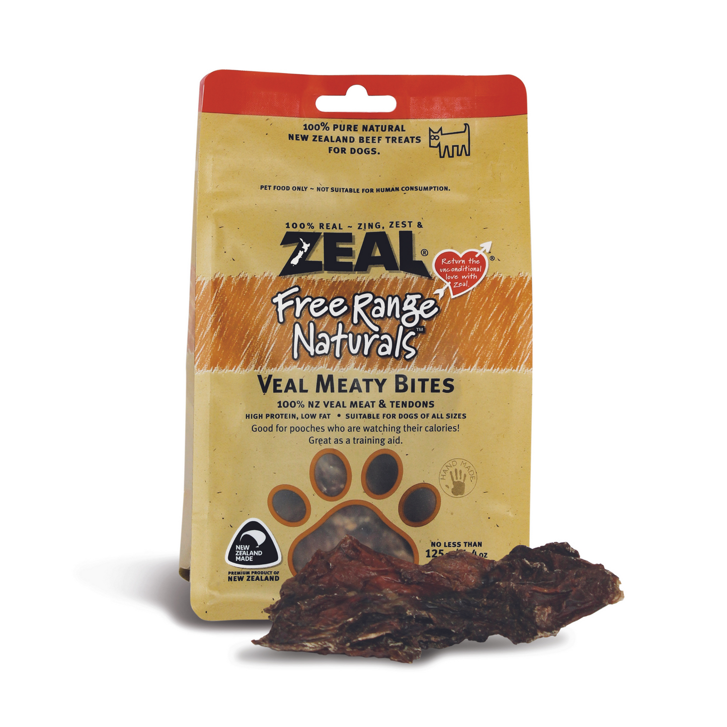 ZEAL Veal Meaty Bites Dog Treat 125g