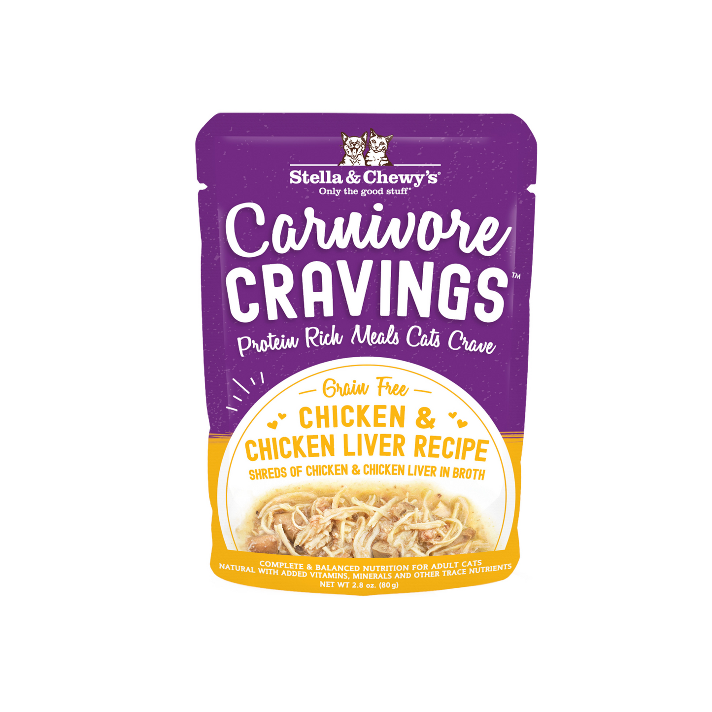 Stella and Chewy's Carnivore Cravings Chicken & Chicken Liver Wet Cat Food 2.8oz