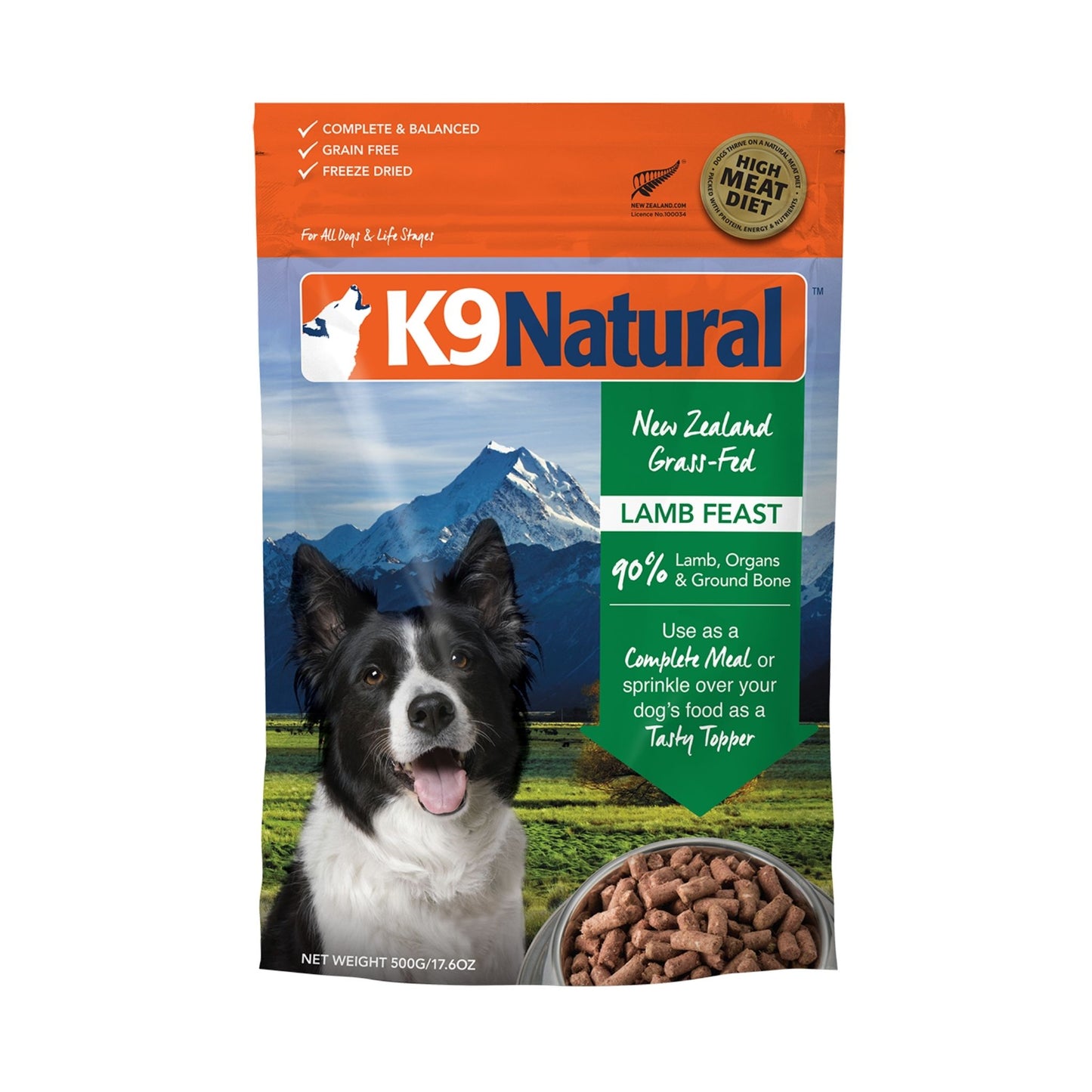 K9 Natural Freeze Dried Lamb (3 Sizes)