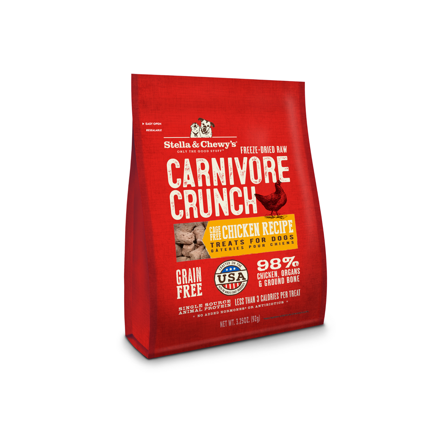 Stella and Chewy's Carnivore Crunch Freeze Dried Dog Treat - Chicken 3.25oz