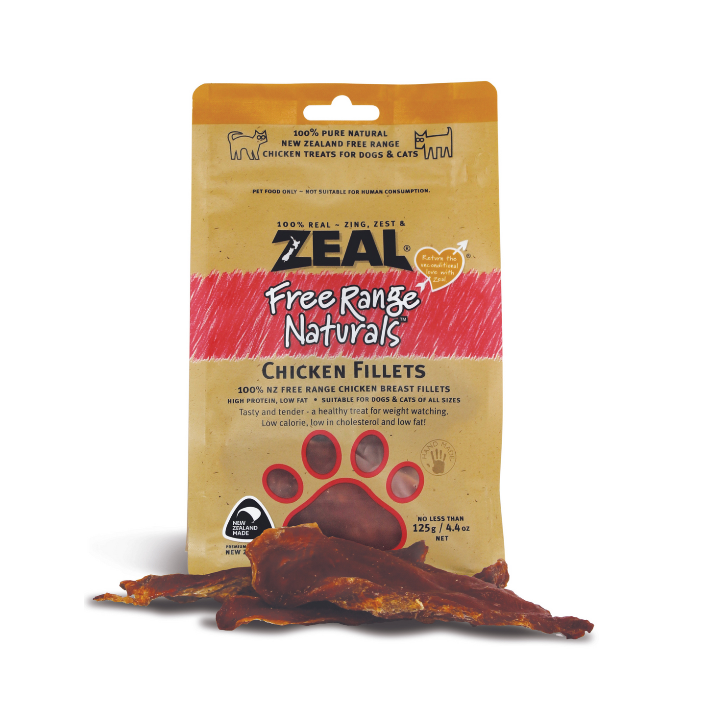 ZEAL Chicken Fillets Dog & Cat Treat 125g