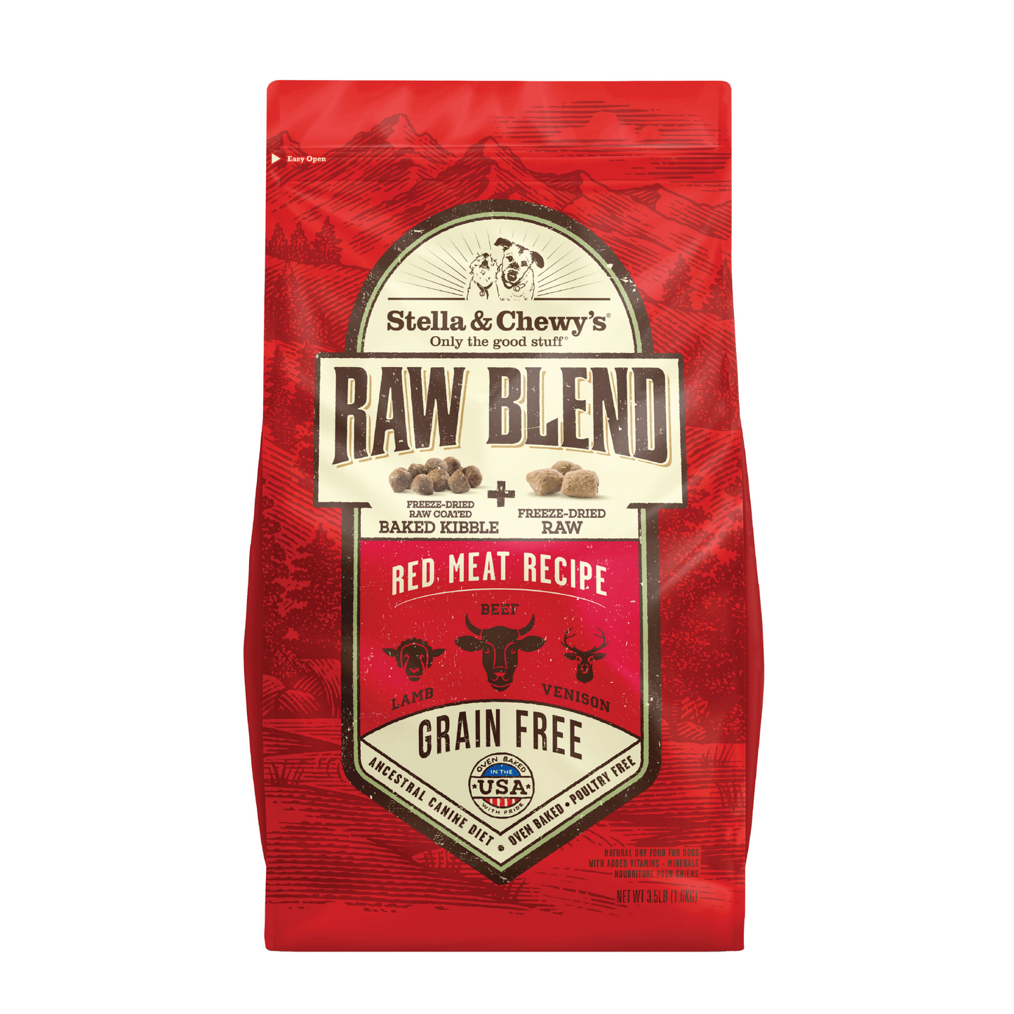 Stella and Chewy's Raw Blend Red Meat Recipe Dry Dog Food (2 Sizes)