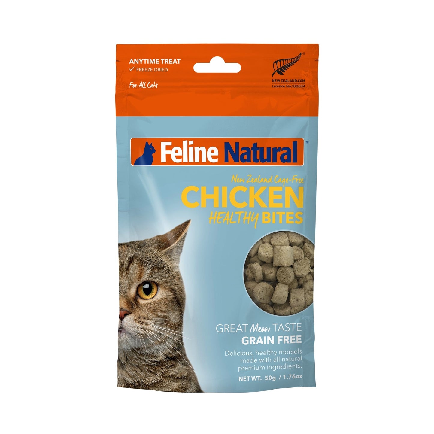 Feline Natural Freeze Dried Healthy Bites Cat Treats - Chicken 50g