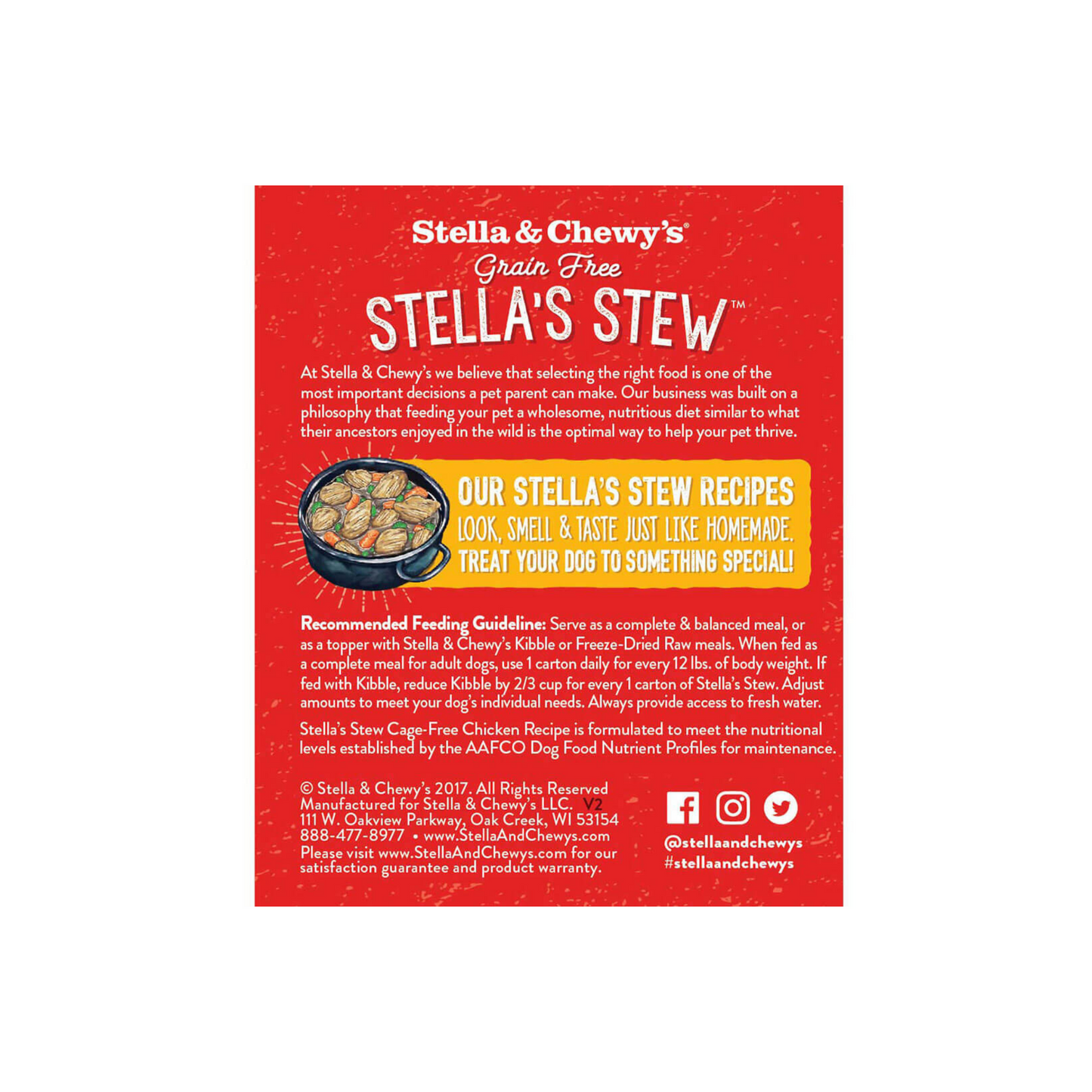 Stella and Chewy's Cage Free Chicken Stew Wet Dog Food 11oz