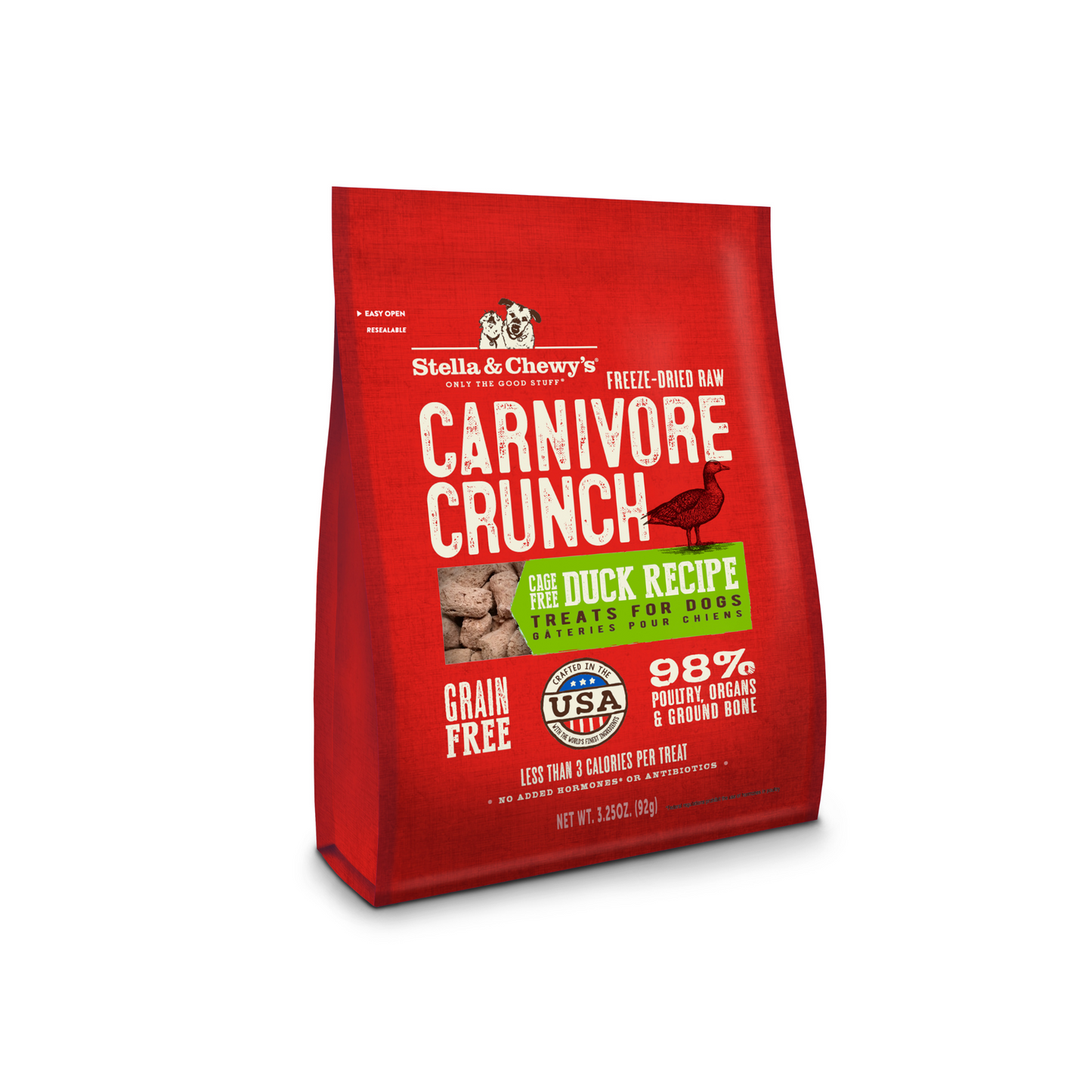 Stella and Chewy's Carnivore Crunch Freeze Dried Dog Treat - Duck 3.25oz