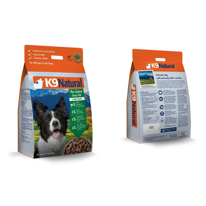 K9 Natural Freeze Dried Lamb (3 Sizes)