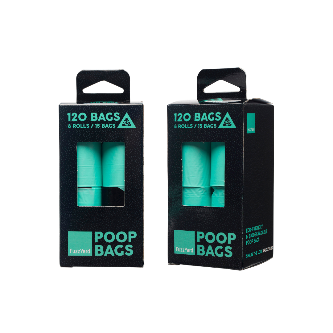 FuzzYard Poop Bags 8 rolls (120 bags)