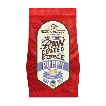 Stella and Chewy's Raw Coated Oven Baked Kibbles Chicken for Puppy Dry Dog Food (2 Sizes)