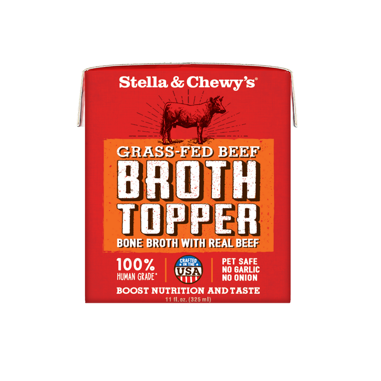 Stella and Chewy's Grass Fed Beef Broth Dog Topper 11oz