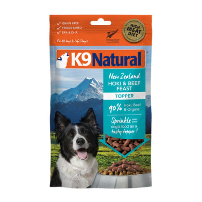 K9 Natural Freeze Dried Hoki & Beef (Toppers) 100g