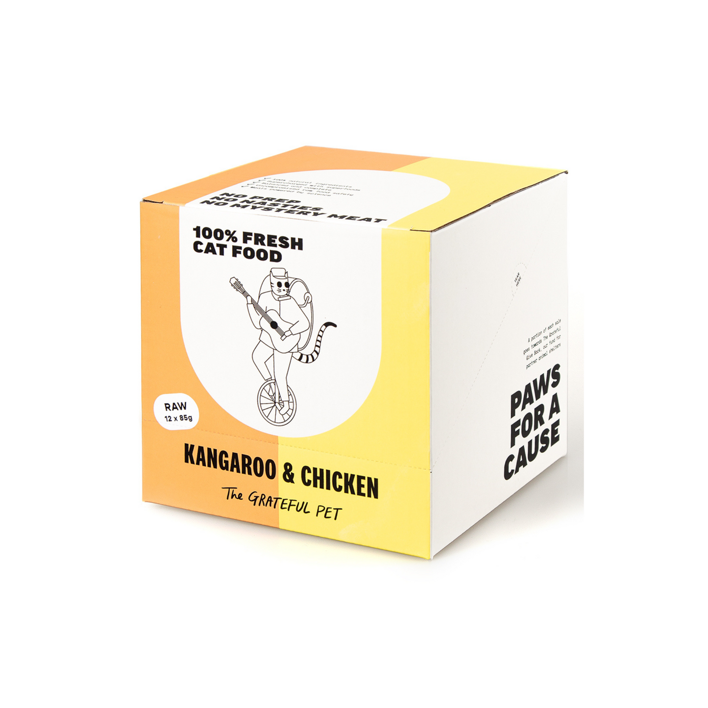 The Grateful Pet Raw Cat Food - Kangaroo & Chicken (12 x 85g)