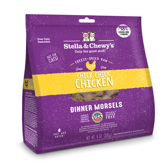 Stella and Chewy's Chick Chick Chicken Dinner Morsels Freeze Dried Cat Food (2 Sizes)