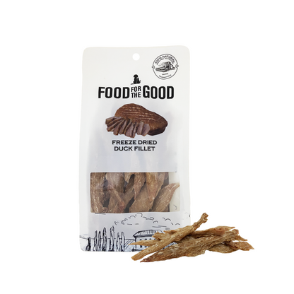 Food For The Good Freeze Dried Cat & Dog Treats - Duck Fillet 100g