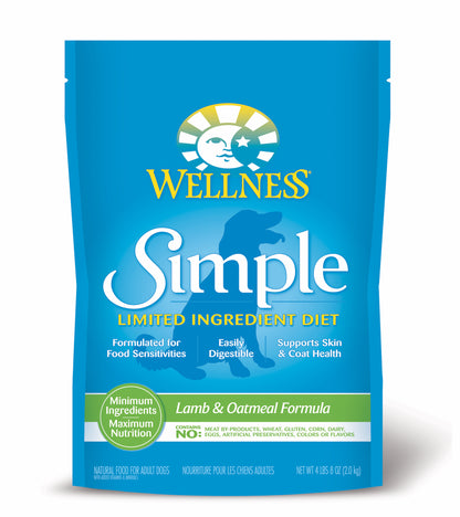 Wellness Simple Solutions - Lamb & Oatmeal Dry Dog Food (2 Sizes)