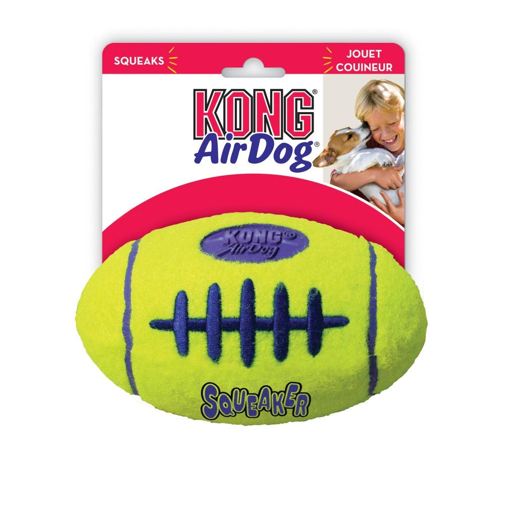 KONG Airdog Squeaker - Football (3 Sizes)