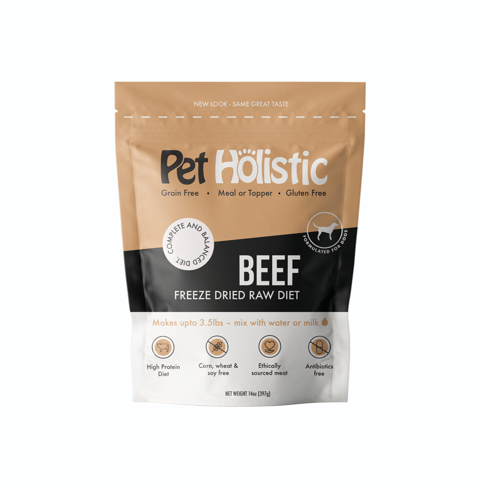 Pet Holistic Freeze Dried Dog Food - Beef 14oz