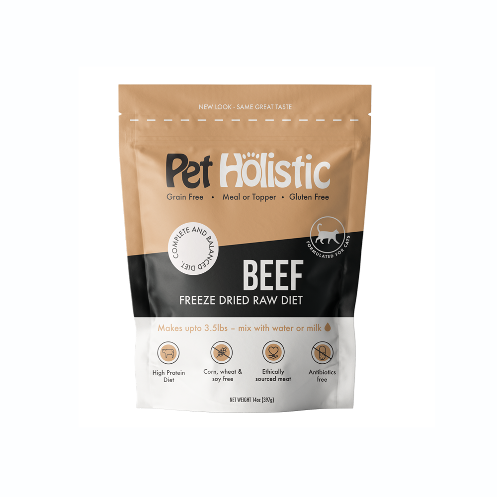 Pet Holistic Freeze Dried Cat Food - Beef 14oz