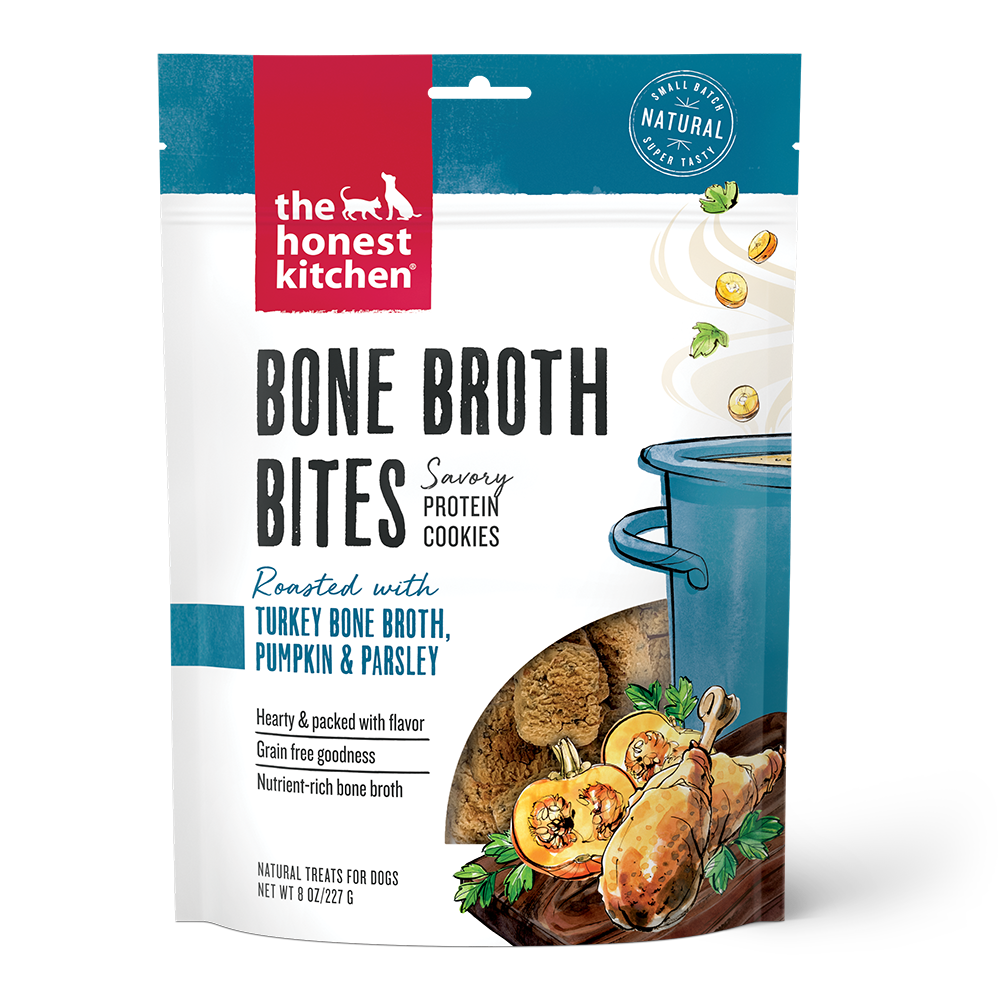 The Honest Kitchen Bone Broth Bites Roasted with Turkey Bone Broth & Pumpkin - 8 oz