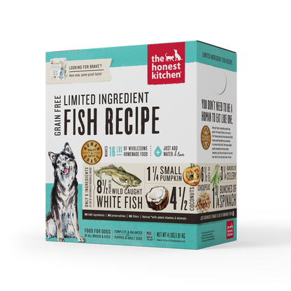 The Honest Kitchen Dehydrated Limited Ingredients Dog Food - Fish Recipe (Brave) (2 Sizes)