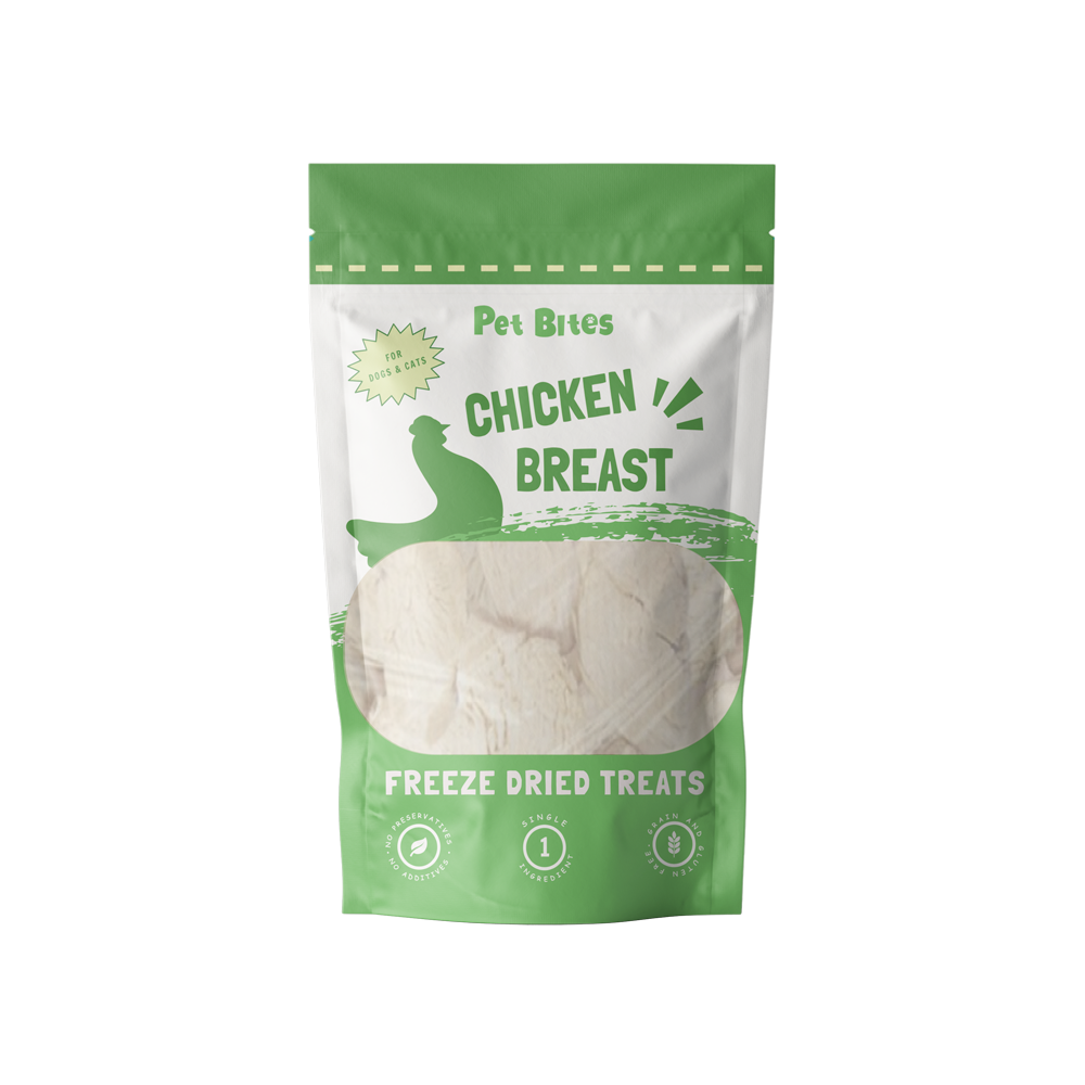 Pet Bites Freeze Dried Dog & Cat Treats - Chicken Breast 80g