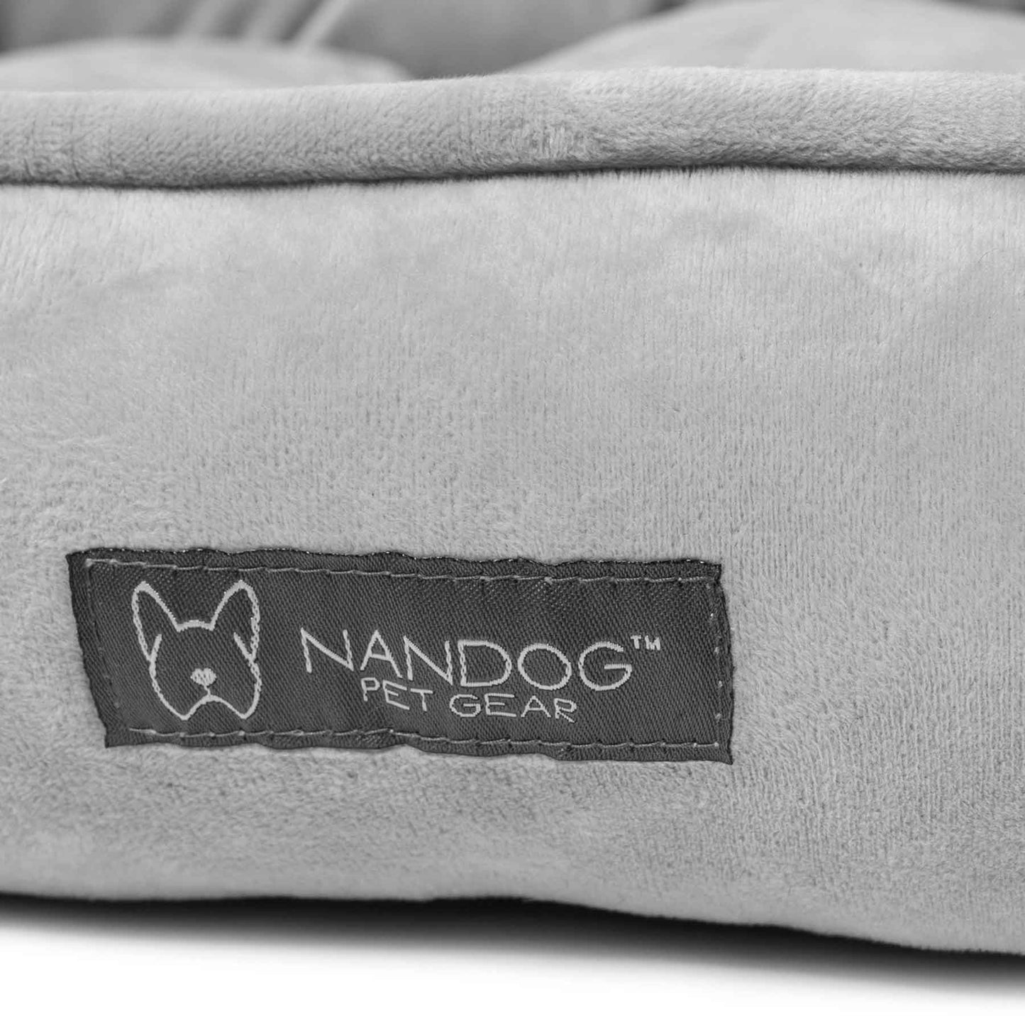 Nandog Reversible Bed Soft Luxe Big Bed - Plush Grey