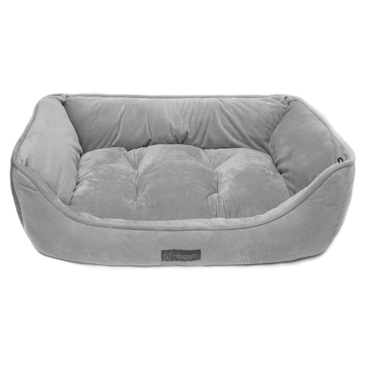 Nandog Reversible Bed Soft Luxe Big Bed - Plush Grey