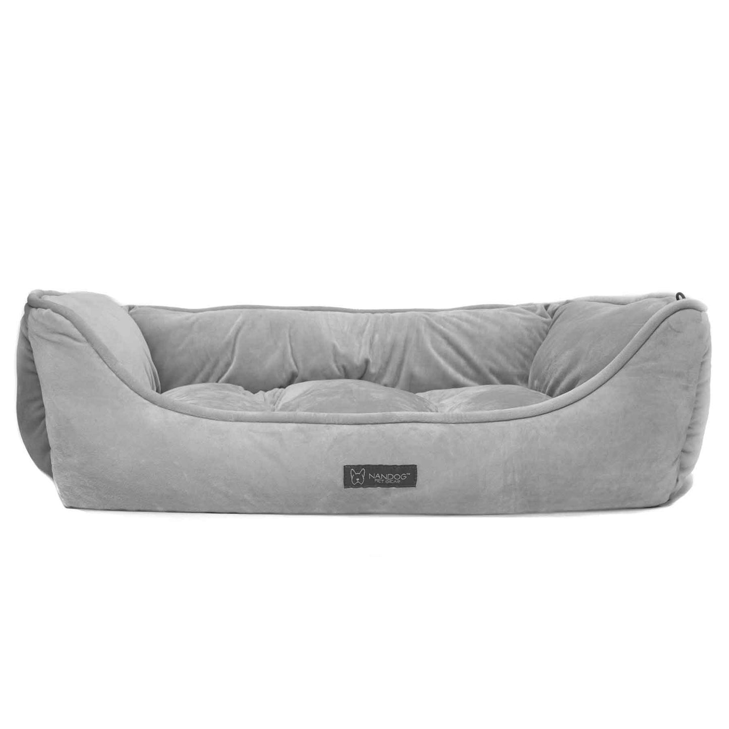 Nandog Reversible Bed Soft Luxe Big Bed - Plush Grey