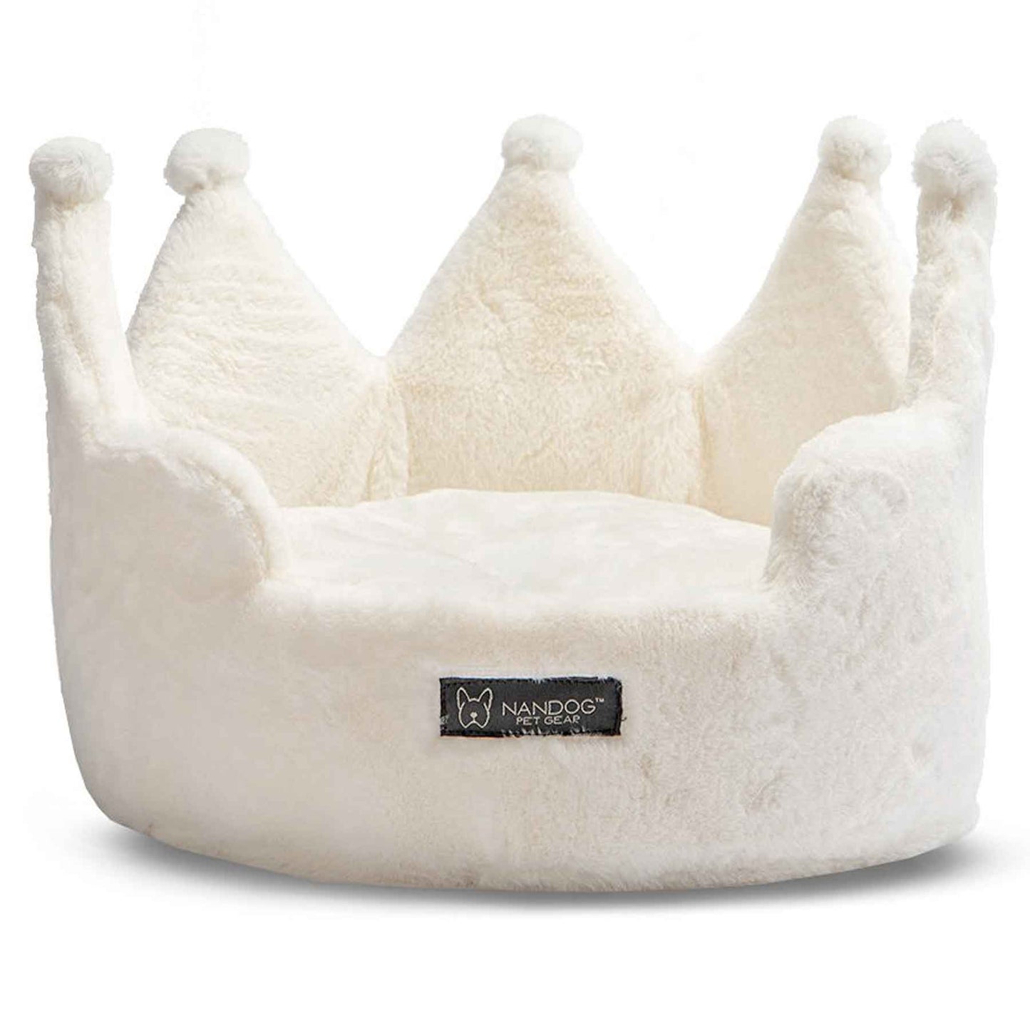 Nandog Crown Bed Super Soft Luxe Bed - Cloud Ivory