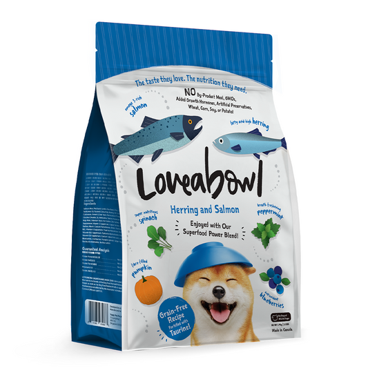 Loveabowl Herring and Salmon Dog Dry Food (4 Sizes)