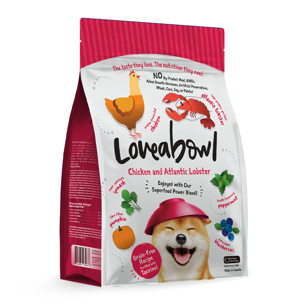 Loveabowl Chicken with Atlantic Lobster Dog Dry Food (4 Sizes)