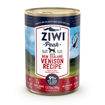 ZIWI Peak Venison Canned Dog Food (390g)