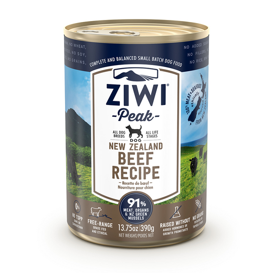 ZIWI Peak Beef Canned Dog Food (390g)